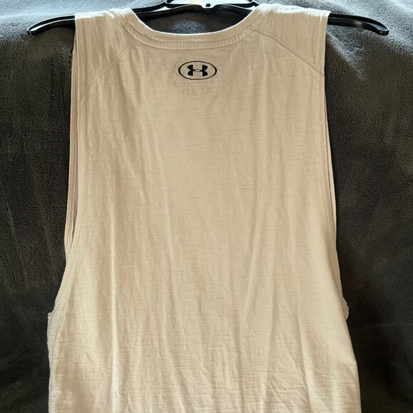Under Armour HEATGEAR Charged Cotton Loose Tee - XXL - Cream - NWOT's - Picture 5 of 5